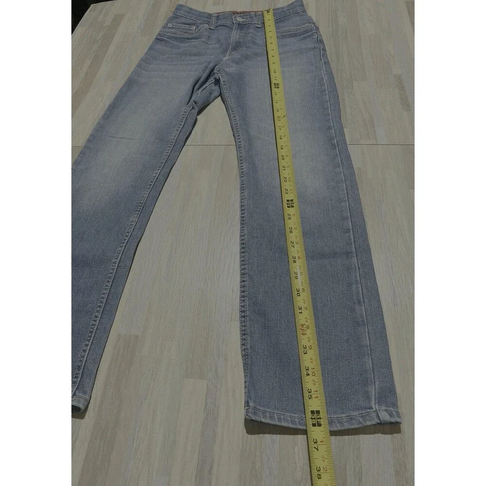 Levi’s 505 regular Straight Fit Medium Blue Jeans Denim Boys Sz 14 REG W27xL29